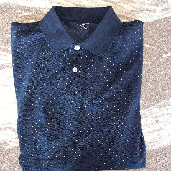 Old Navy Men's Printed Pique Polo ๐ Size Large - Picture 2 of 2